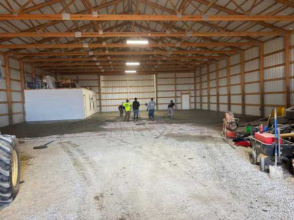 Fresh concrete work completed by ACR Hardscapes near Centralia, MO